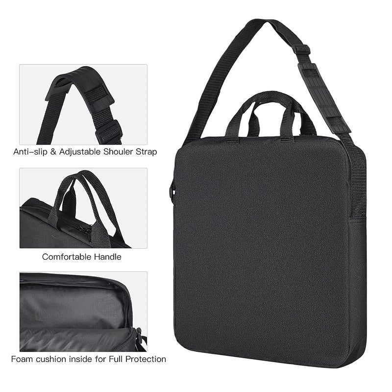 CASEDAO Photography Carrying Bag for 12"" Ring Light 12 x 12 inch Selfie Ring Light Protective Carrying Bag  Portable Desk LED Ring Light Case for 12"" Camera Ring Light-Black - Image 5